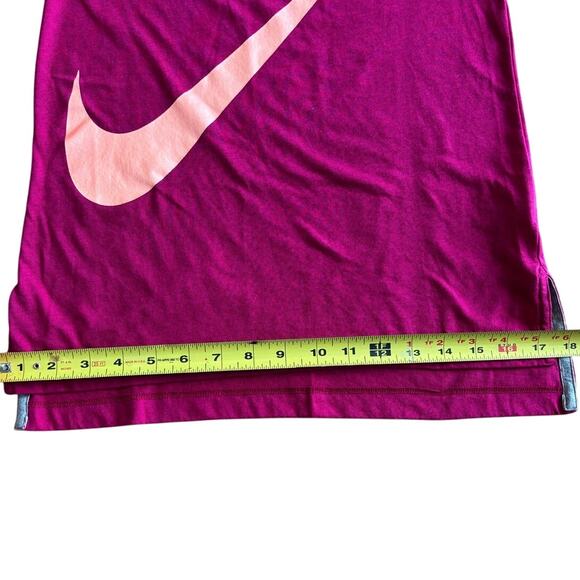 NIKE Size XS Womens Pink Tank Top with Pink Sparkle Swoosh Gym Athletic Sports - Picture 8 of 10